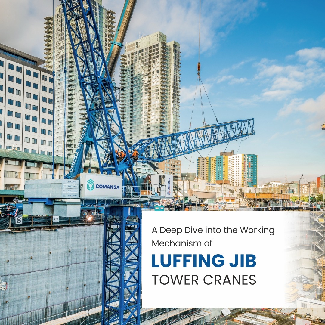 Luffing jib tower crane