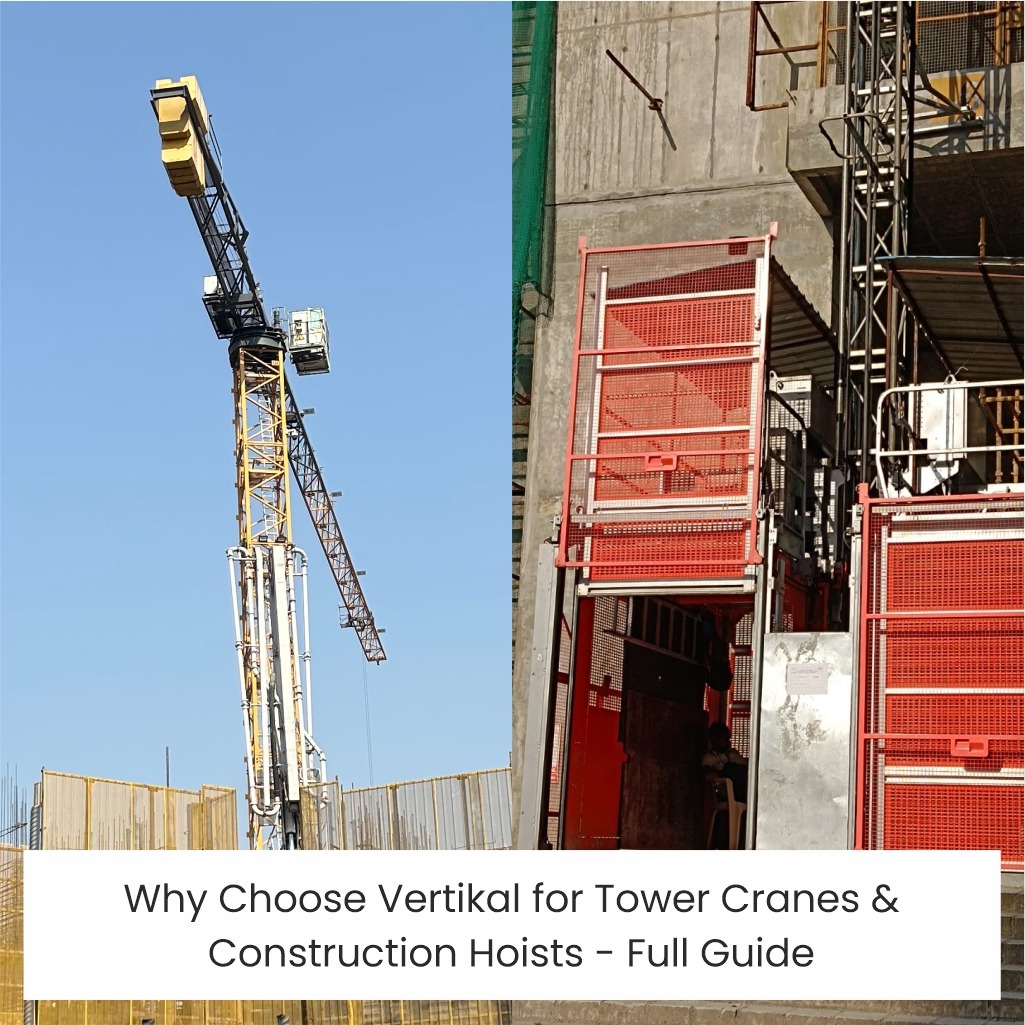tower cranes, construction hoists