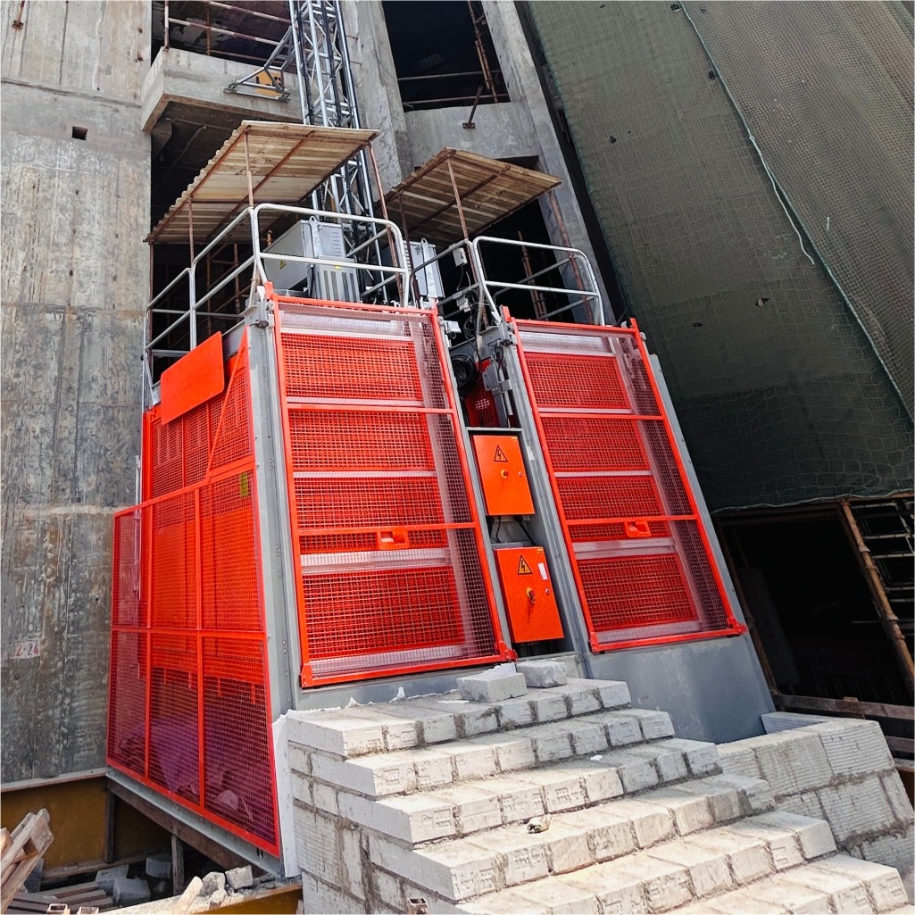 construction hoists and material hoists and passenger hoists