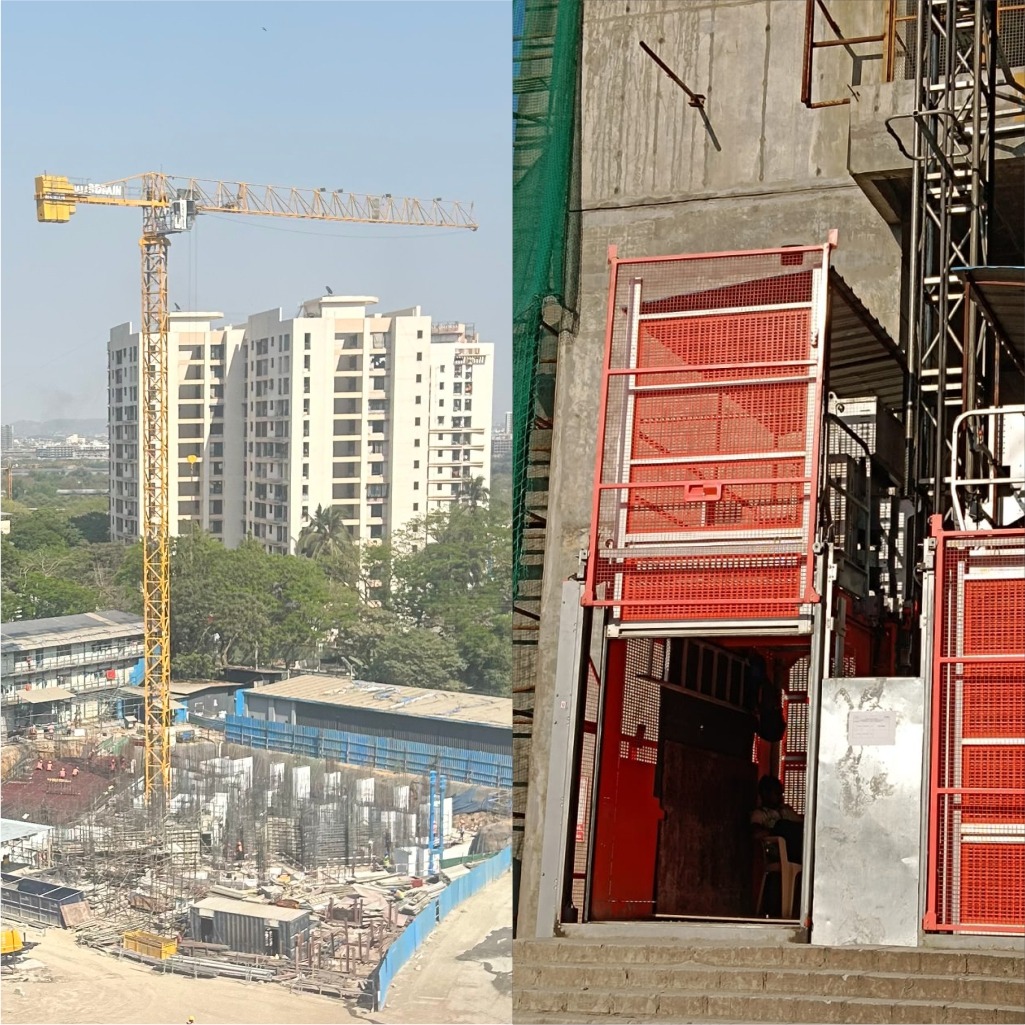 tower cranes and construction hoists