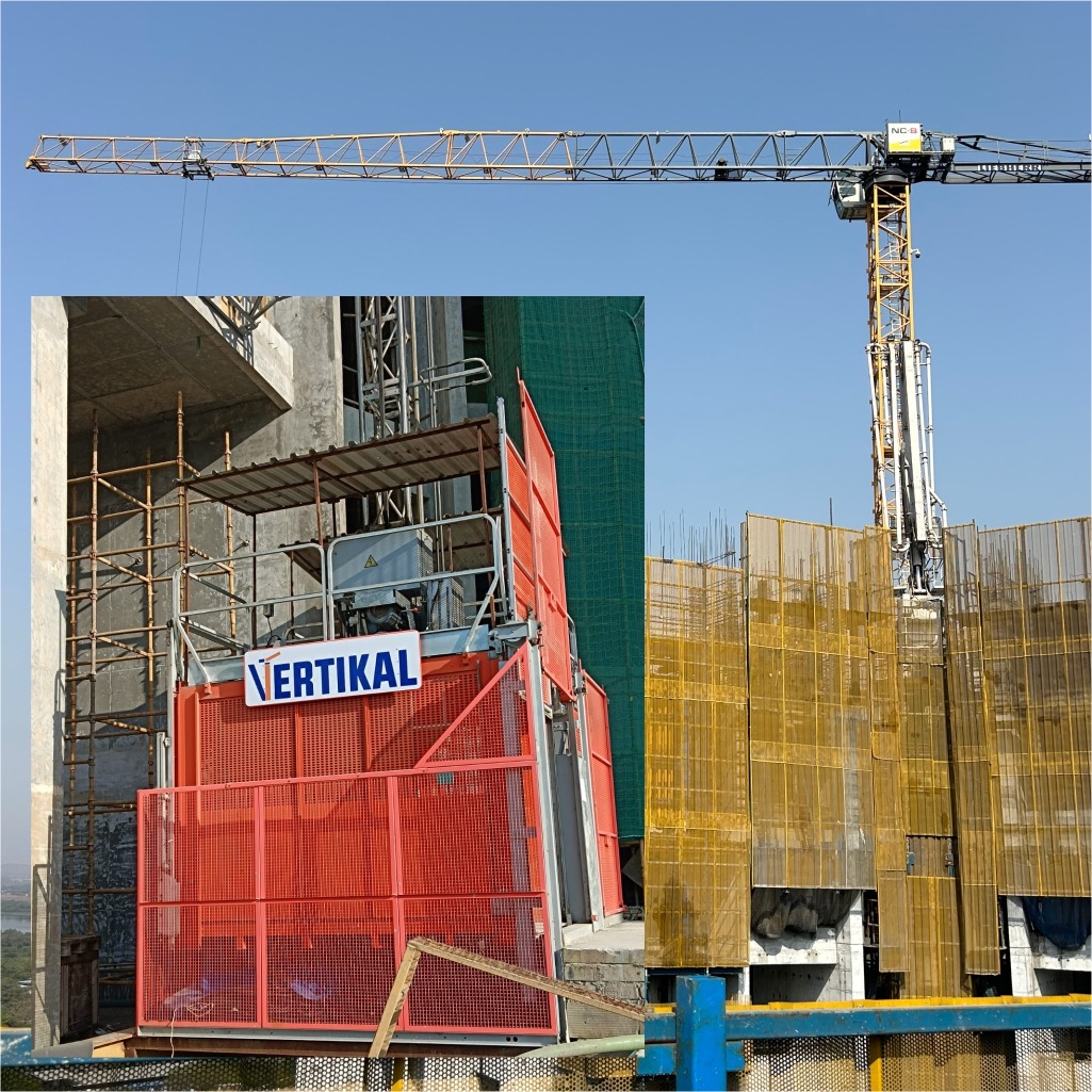 construction hoists and tower cranes