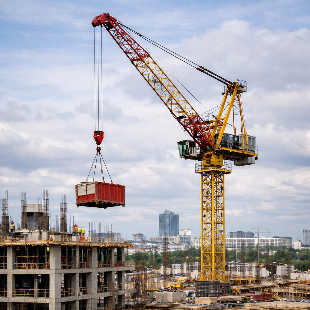 luffing jib tower cranes