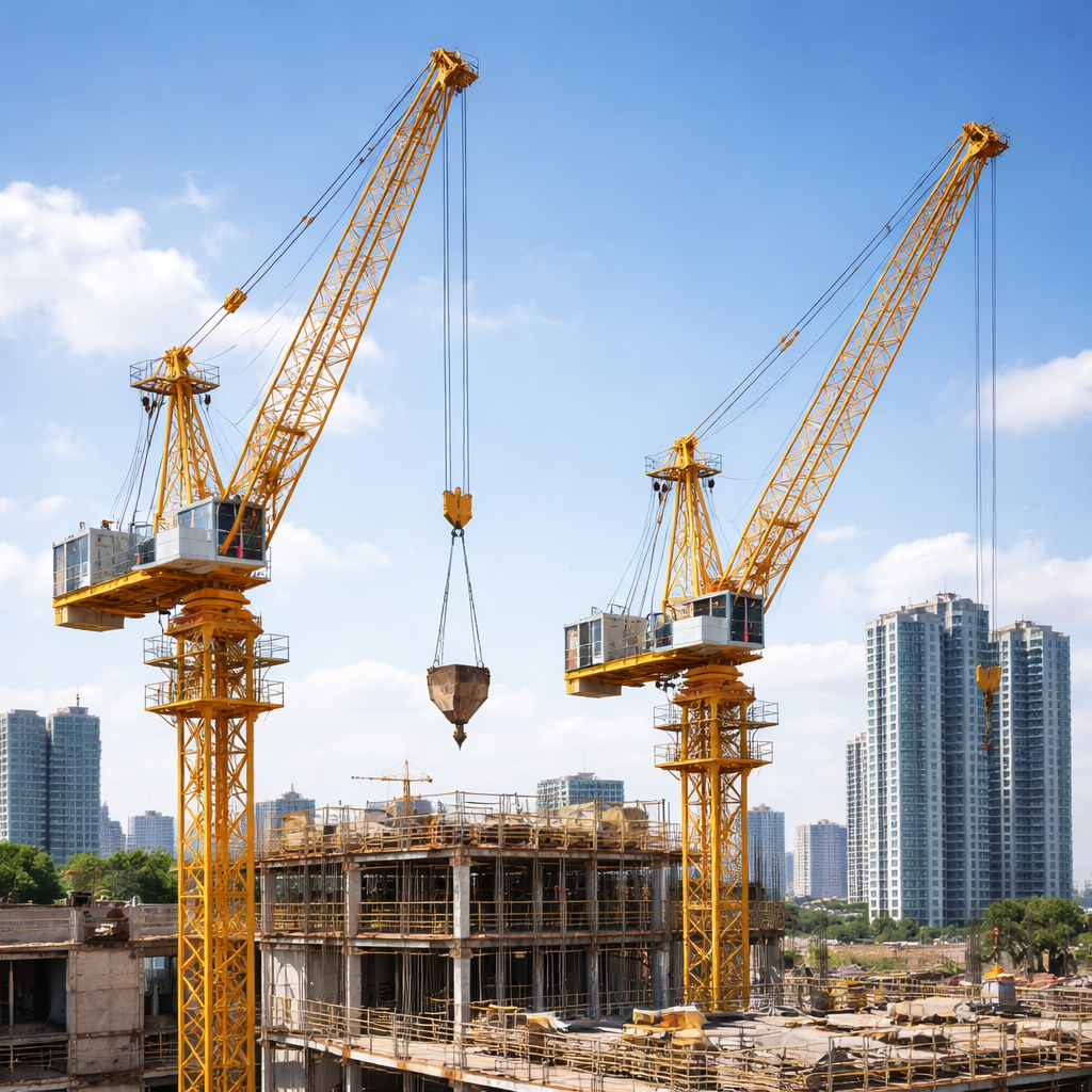 luffing jib tower cranes