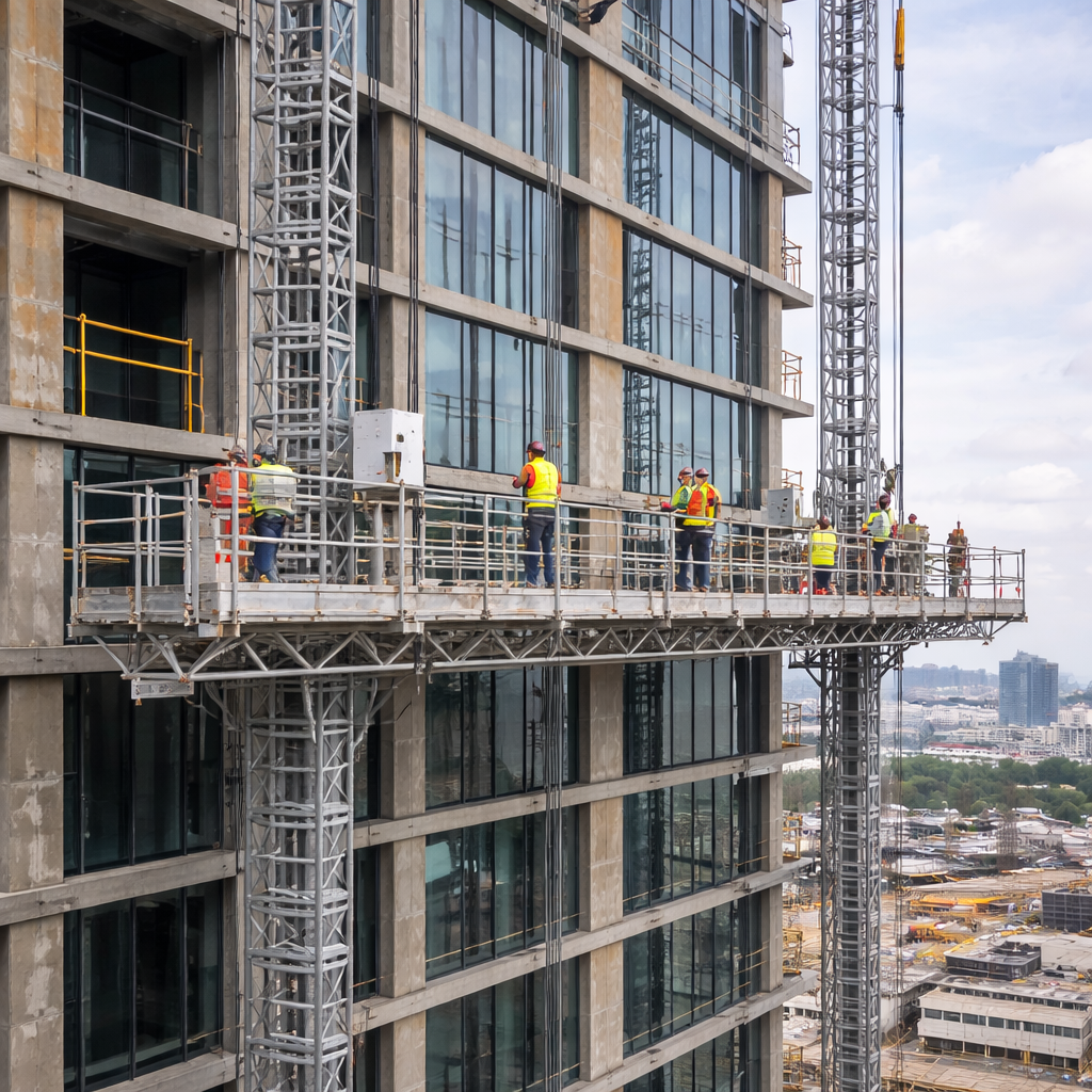 mast climbing work platform