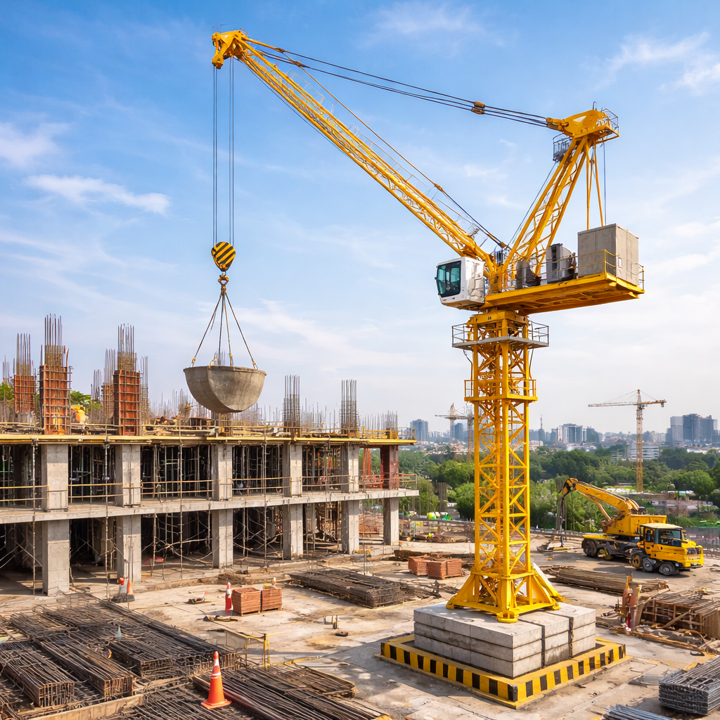 luffing jib tower cranes